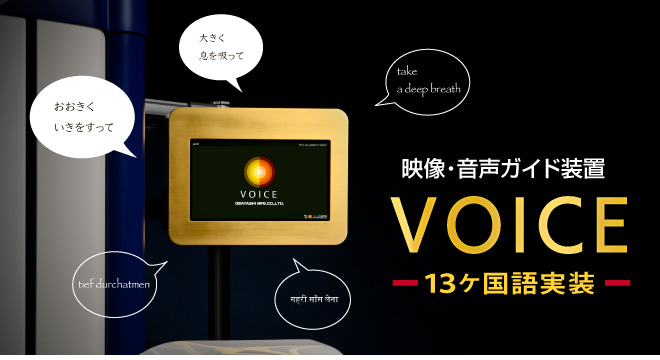 13ケ国語実装 映像・音声ガイド装置 ボイス VOICE